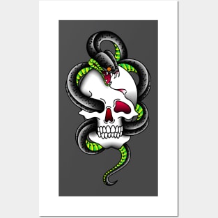 OldSalt Serpent and Skull Posters and Art